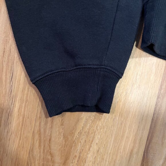 NOBO Black Cropped Crewneck Sweater Medium – Free Spirit Embroidered Y2K Cozy - Picture 6 of 8